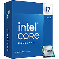 Core i7-14700K BOX (without cooler) (Raptor Lake, Intel 7, C20(12EC/8PC)/T20, Efficient-core Base 2.5GHz(EC),