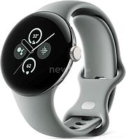 Умные часы Google Pixel Watch 2 LTE (золотистый шампань/лесной орех, спортивный силиконовый ремешок)