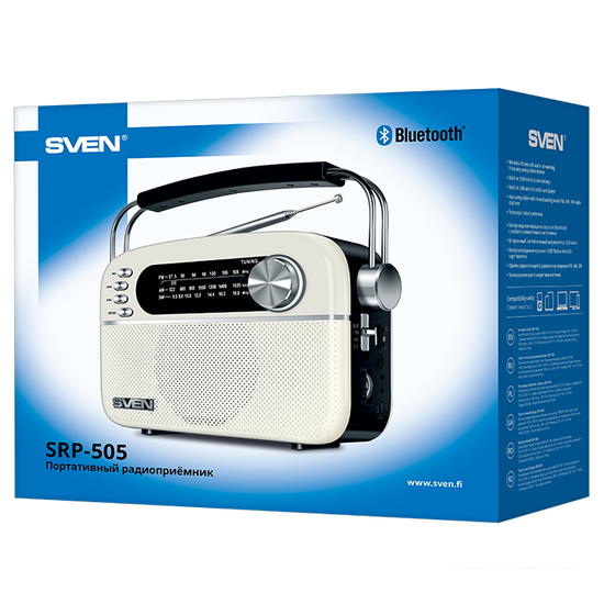 Радиоприемник SVEN SRP-505 (белый) - фото 5 - id-p225926492
