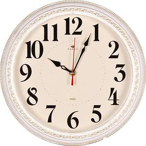 Настенные часы Рубин Классика 2950-004 (белый/золотистый)