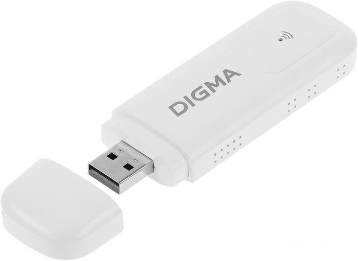 4G модем Digma WiFi DW1960 3G/4G (белый) - фото 1 - id-p227203179
