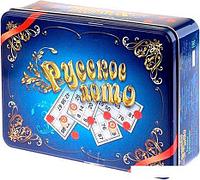 Настольная игра Десятое королевство Русское лото в жестяной коробке Синий ларец 01780