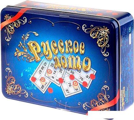 Настольная игра Десятое королевство Русское лото в жестяной коробке Синий ларец 01780 - фото 1 - id-p225064490