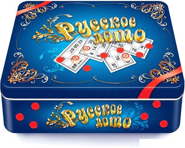 Настольная игра Десятое королевство Русское лото в жестяной коробке Синий ларец 01780 - фото 2 - id-p225064490