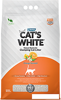 Наполнитель для туалета Cat's White Orange Scented 10 л