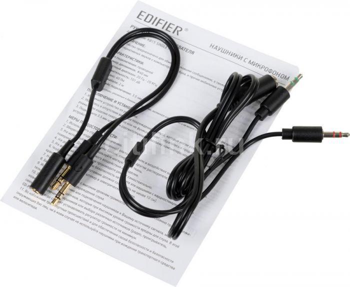 Гарнитура Edifier K815, для компьютера, мониторные, проводные, черный [k815 single plug] - фото 3 - id-p227167211