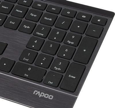 Клавиатура Rapoo E9500M, USB, Bluetooth/Радиоканал, черный [18948] - фото 6 - id-p226357269