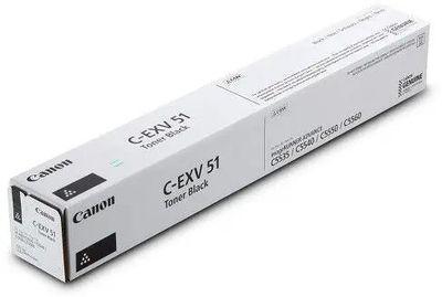 Тонер CANON C-EXV51BK, для iR-ADV C5535/5535i/5540i/5550i/5560ii MFP, черный, туба - фото 1 - id-p227246597