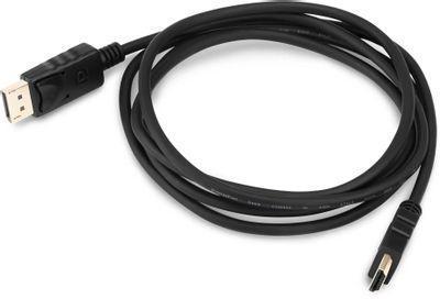 Кабель аудио-видео Buro DisplayPort (m) - HDMI (m) , 1.8м, GOLD, черный [bhp ret hdmi_dpp18] - фото 1 - id-p227246608