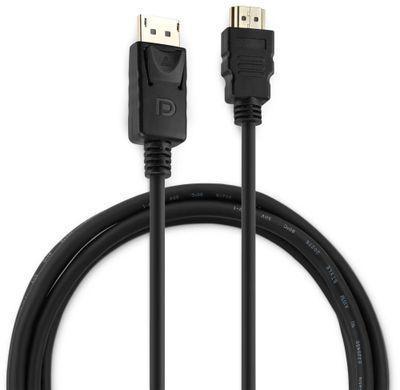 Кабель аудио-видео Buro DisplayPort (m) - HDMI (m) , 1.8м, GOLD, черный [bhp ret hdmi_dpp18] - фото 3 - id-p227246608