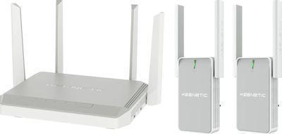Wi-Fi роутер KEENETIC Peak, AC2600, серый, Mesh-ретранслятор Keenetic Buddy 5 KN-3311 - 2 шт [kn-2710 +