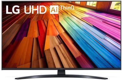 43" Телевизор LG 43UT81006LA.ARUB, 4K Ultra HD, черный, СМАРТ ТВ, WebOS - фото 1 - id-p226650325