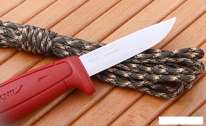 Туристический нож Morakniv Basic (бордовый) - фото 7 - id-p226011796
