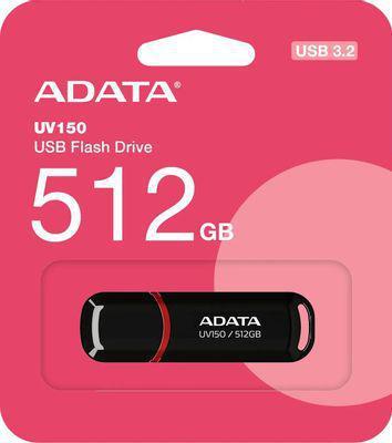 Флешка USB A-Data AUV150 512ГБ, USB3.0, черный [auv150-512g-rbk] - фото 2 - id-p227165561