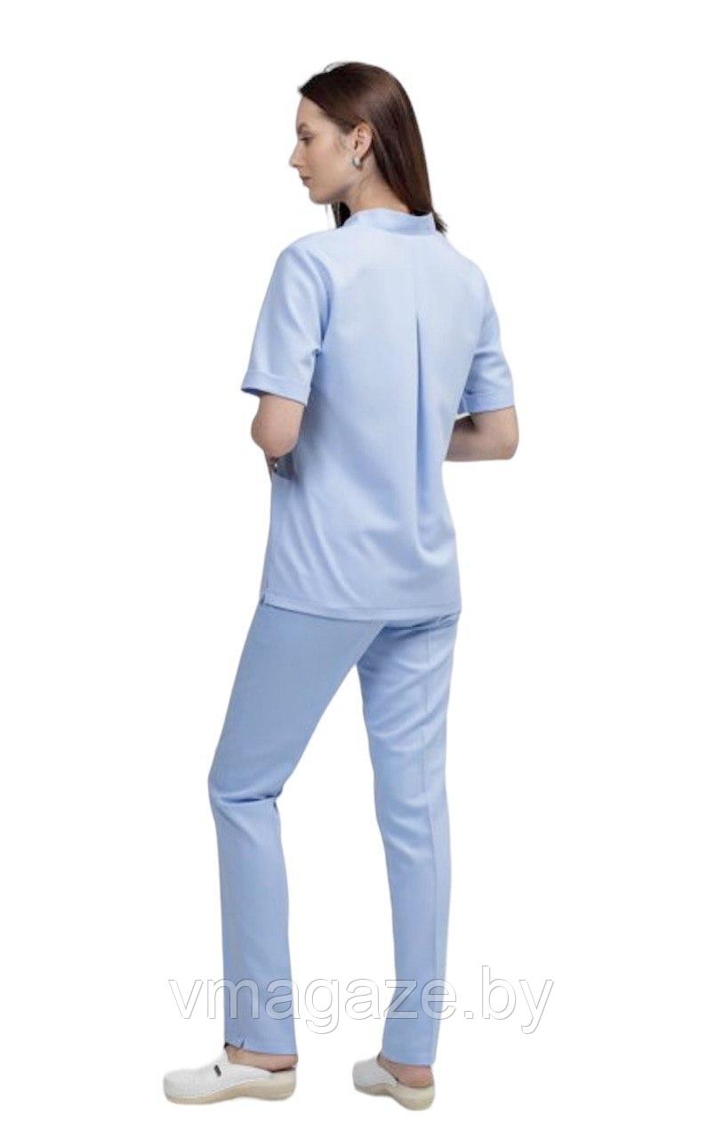 Медицинский костюм женский (цвет голубой) - фото 2 - id-p176507514