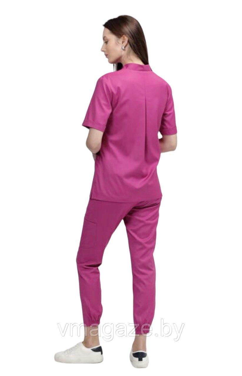 Медицинский костюм женский (цвет фуксия) - фото 3 - id-p208764745