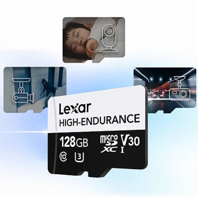 Карта памяти Lexar High-Endurance microSDXC 128GB - фото 4 - id-p227321981