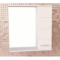Зеркало шкаф Comforty Модена 75 для ванной, 78.6х75х15.4 см, цвет белый