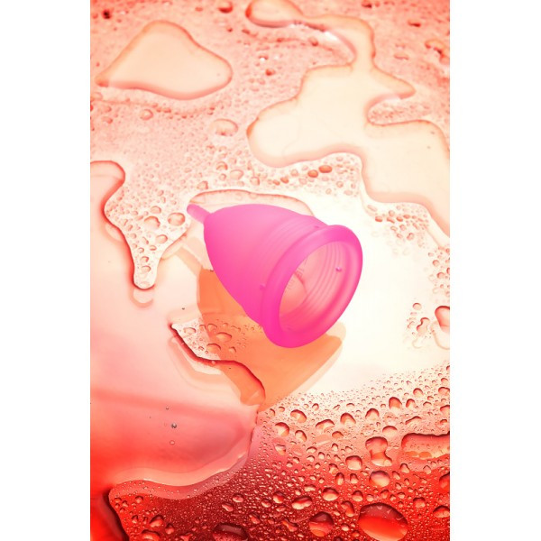 Гигиеническая менструальная чаша Eromantica, силикон, фиолетовая, L - фото 6 - id-p227324259