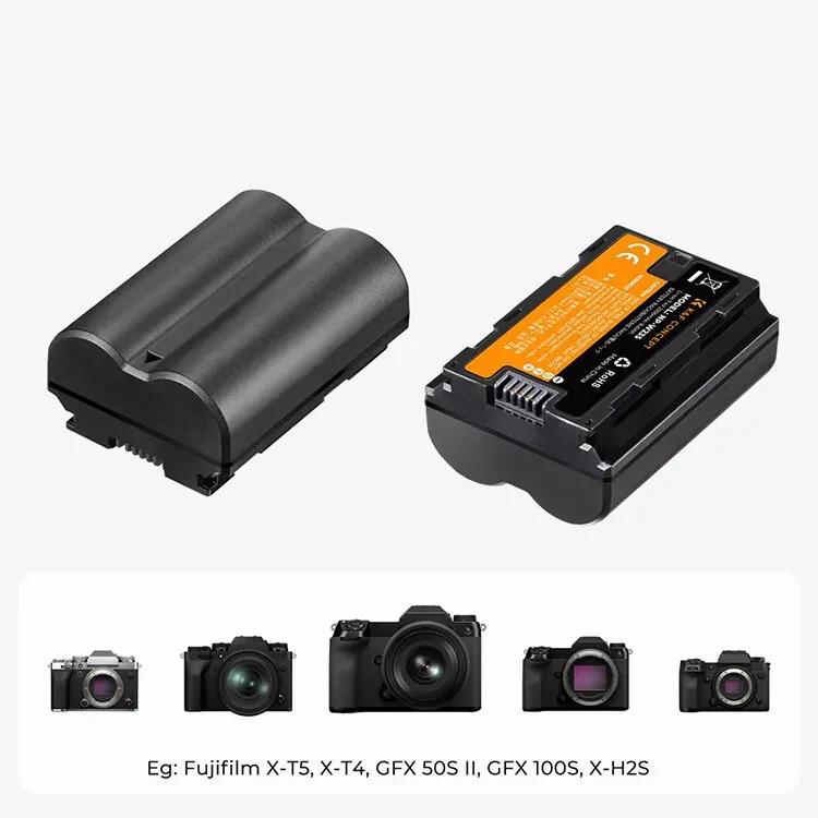 2 аккумулятора NP-W235 + зарядное устройство K&F Concept KF28.0018 - фото 9 - id-p226743557
