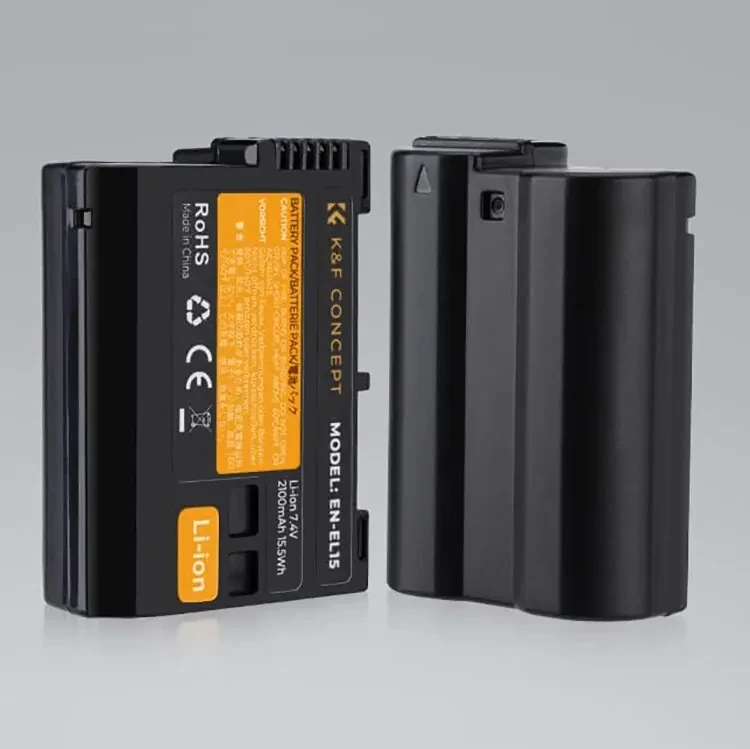 2 аккумулятора EN-EL15 + зарядное устройство K&F Concept KF28.0012 - фото 4 - id-p226743562