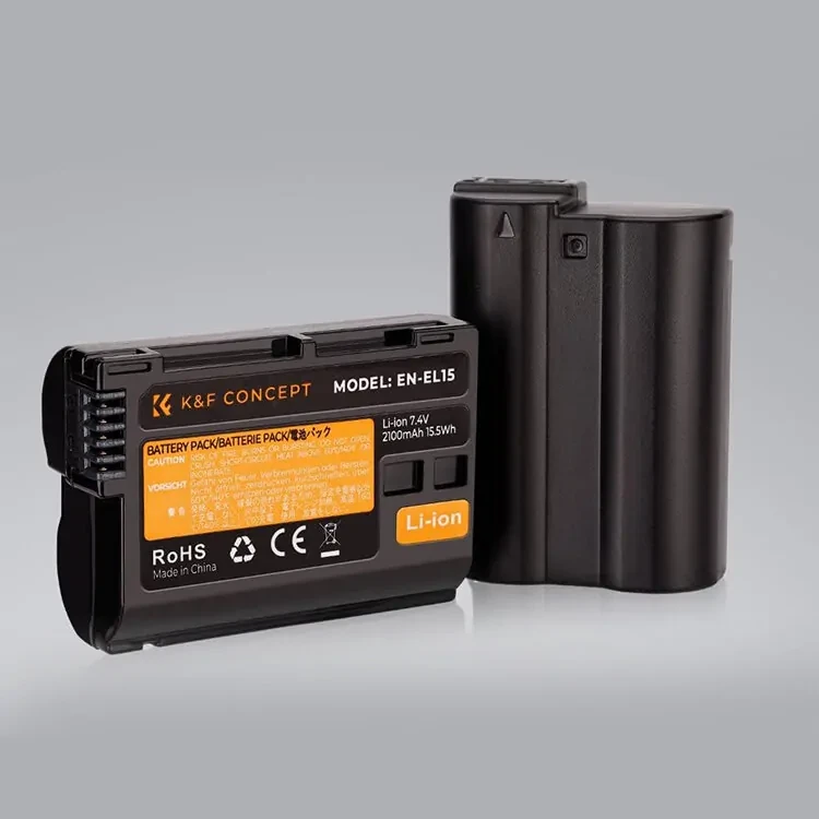 2 аккумулятора EN-EL15 + зарядное устройство K&F Concept KF28.0012 - фото 6 - id-p226743562