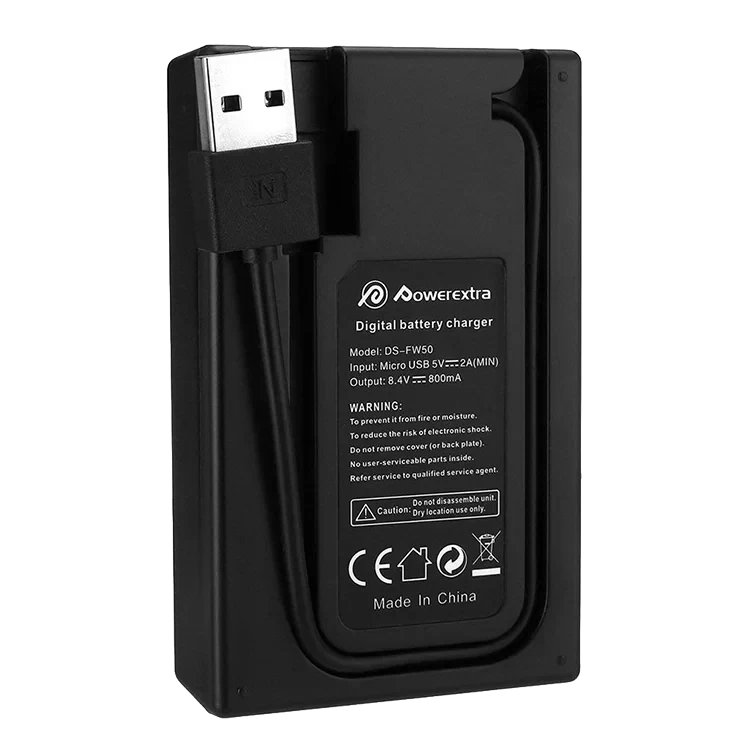 2 аккумулятора NP-FW50 + зарядное устройство Powerextra CO-7131 - фото 4 - id-p226743608
