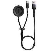 Док станция Baseus Cafule One-for-two для умных часов Huawei 1.5м Серый + черный