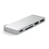 Хаб Satechi Type-C Pass-through USB HUB для Macbook 12" Серебро, фото 4