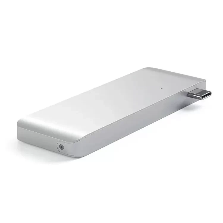 Хаб Satechi Type-C Pass-through USB HUB для Macbook 12" Серебро - фото 7 - id-p226741183