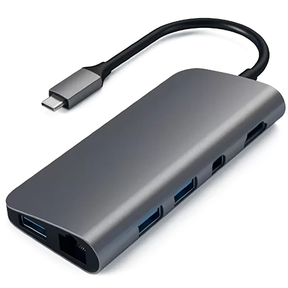 Хаб Satechi Type-C Multimedia Adapter Серый