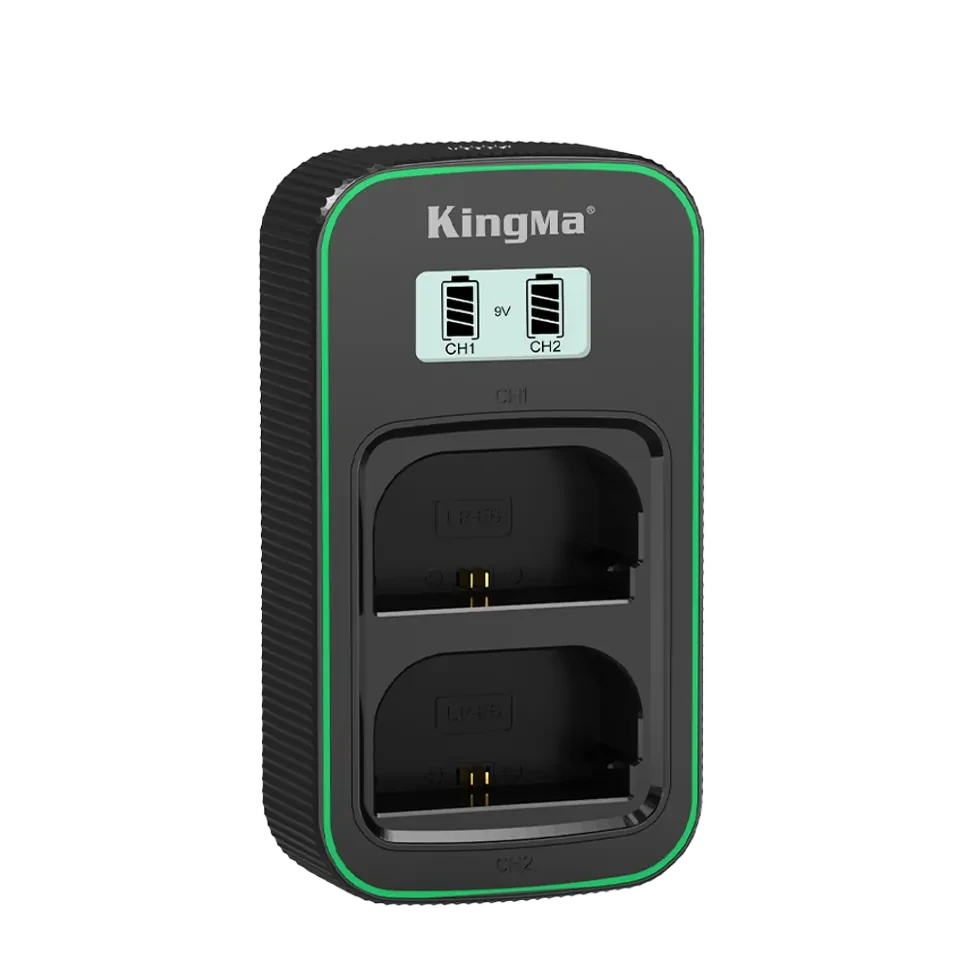 Зарядное устройство Kingma PD3.0 Dual Battery Charger для LP-E6/LP-E6N/LP-E6NH - фото 1 - id-p226743698