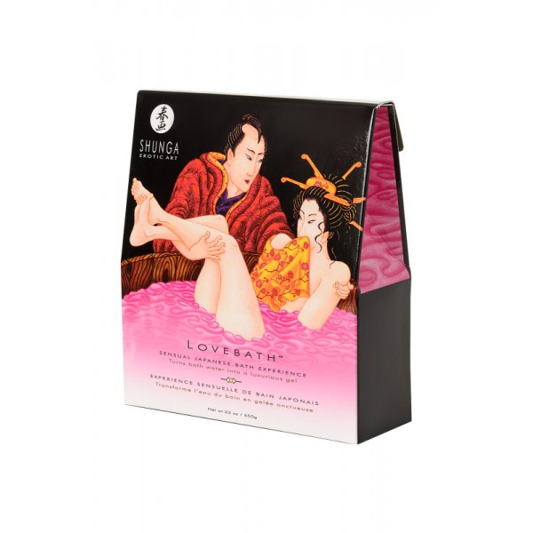 Порошок для принятия ванны Shunga серии LOVEBATH «Фрукты Дракона», розовый, 650 гр - фото 2 - id-p227323931