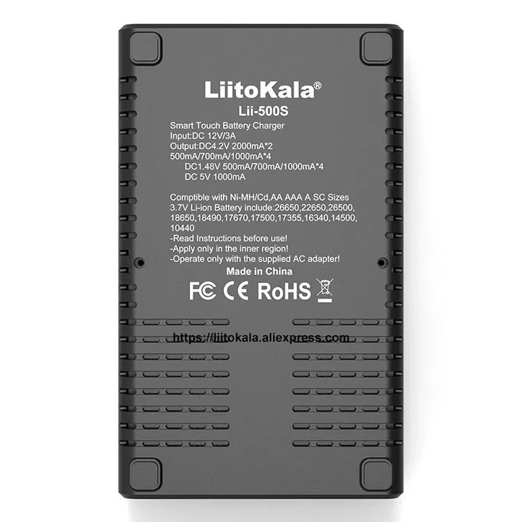 Зарядное устройство LiitoKala Lii-500S LCD Чёрное - фото 5 - id-p226741436