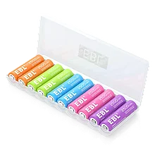 Комплект аккумуляторных батарей EBL Rainbow AA 2500mAh (10шт)