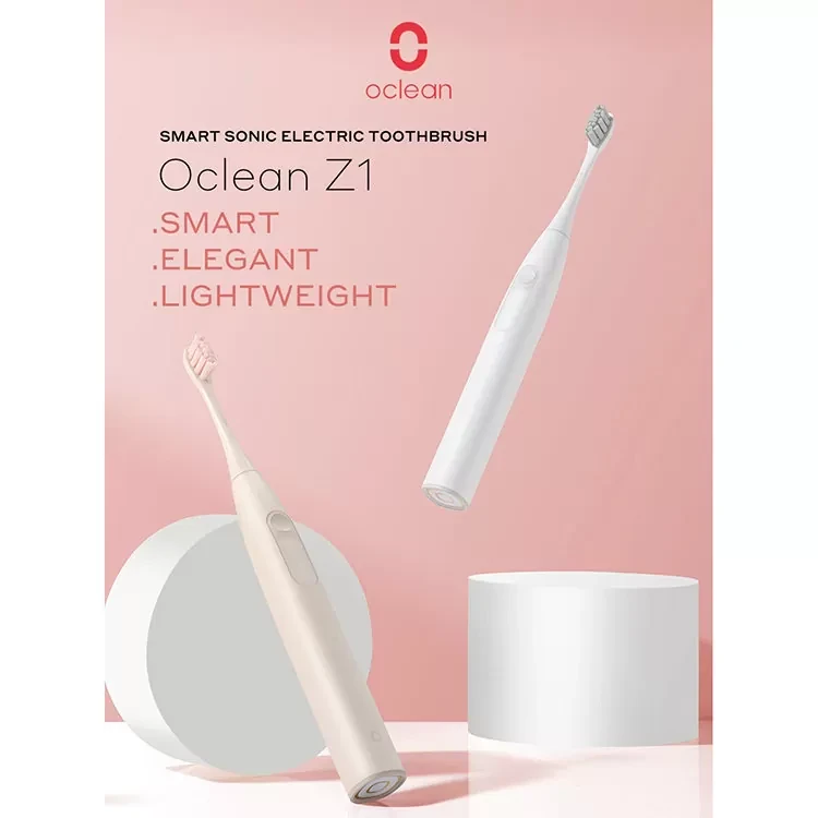 Электрическая зубная щетка Oclean Z1 Розовая - фото 10 - id-p226738586