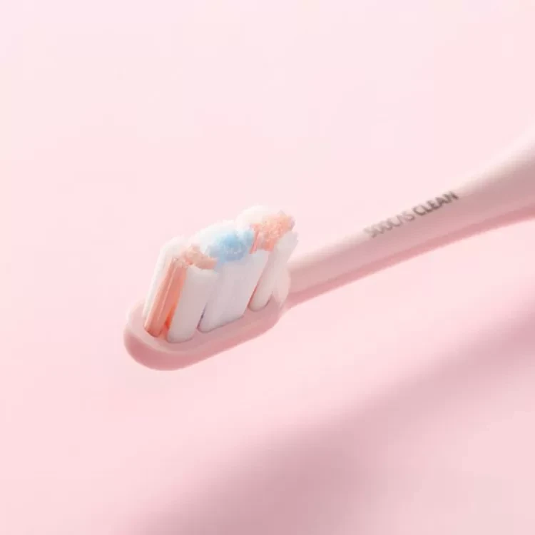 Электрическая зубная щетка Soocas Weeks X3U NEW2 (2 насадки +1 щеточка для лица) Розовая - фото 4 - id-p226738620