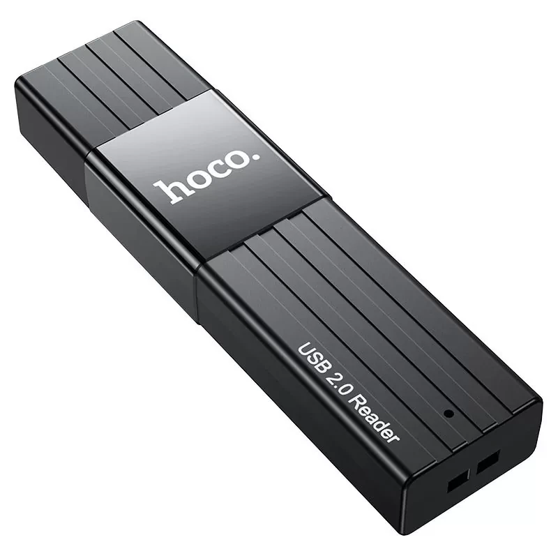 Кардридер HOCO HB20 Mindful USB 3.0 SD/microSD Чёрный - фото 5 - id-p226761458