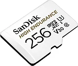 Карта памяти SanDisk High Endurance 256Gb microSDXC UHS-I V30 (U3) + SD adapter, фото 3