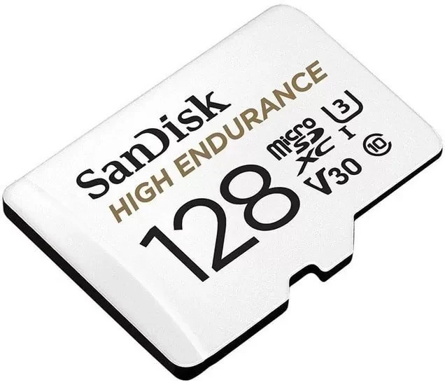 Карта памяти SanDisk High Endurance 128Gb microSDXC UHS-I V30 (U3) + SD adapter - фото 2 - id-p226761487