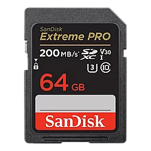 Карта памяти SanDisk Extreme PRO SDXC 64Gb UHS-I Class 10 V30
