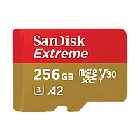 Карта памяти SanDisk Extreme microSDXC 256Gb UHS-I U3 V30 A2