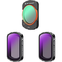 Комплект светофильтров K&F Concept CPL + ND для DJI Osmo Pocket 3 (3шт)