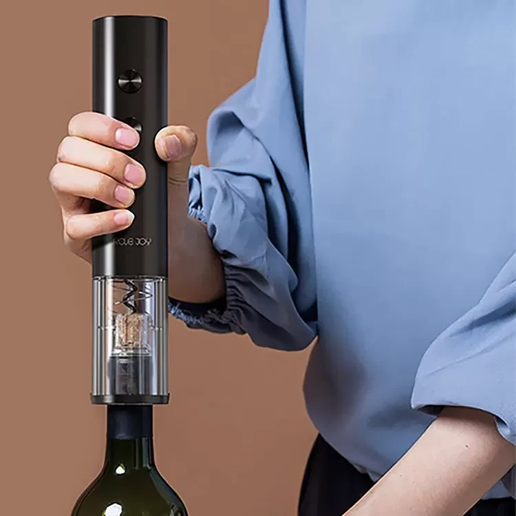 Штопор электрический Circle Joy Electric Wine Bottle Opener Чёрный - фото 2 - id-p226742255