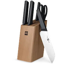 Набор ножей HuoHou HU0057 Fire Kitchen Steel Knife Set с подставкой (6 предметов)