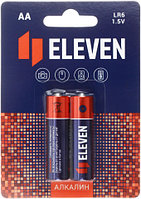Батарейка щелочная Eleven AA, LR6, 1.5V, 2 шт.