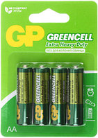 Батарейка солевая GP Greencell AA, R6, 1.5V, 4 шт.