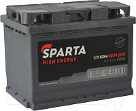 Автомобильный аккумулятор SPARTA High Energy 6СТ-63 Евро 660A