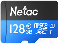 Карта памяти Netac MicroSDXC P500 Standard 128GB (NT02P500STN-128G-S)
