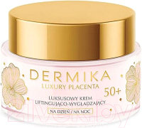 Крем для лица Dermika Luxury Placenta Лифтинговый и разглаживающий 50+ день/ночь